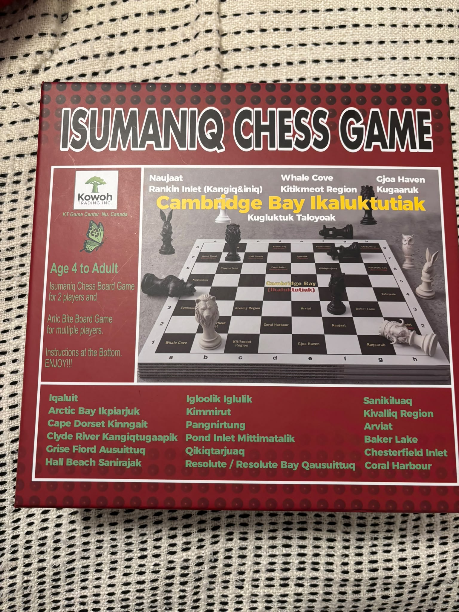 Isumaniq Chess Game Box Front